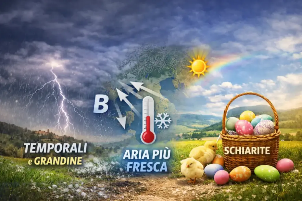 Previsioni meteo temporali e schiarite
