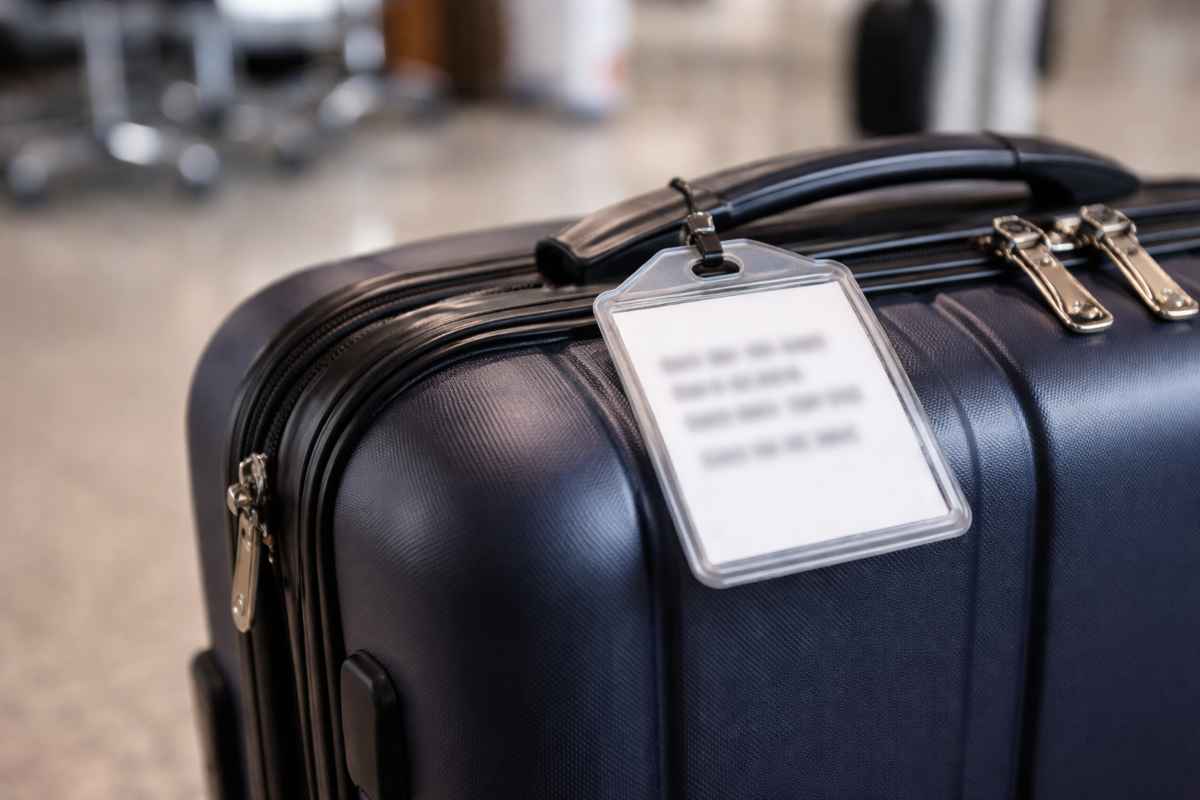 etichetta valigia errore da non commettere